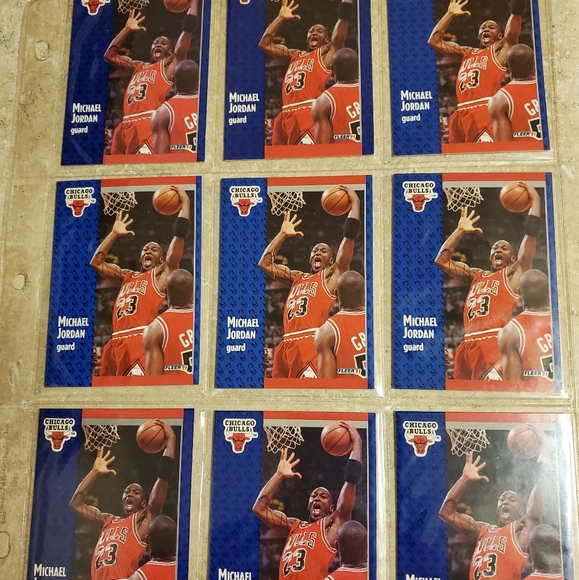 Fleer 1990/91 Michael Jordan Basketball Cards - Picture 1 of 2